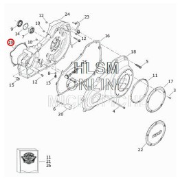 PRIMARY INNER GASKET OEM 25600455 HARLEY DAVIDSON FLH FLT TOURING 2017-25