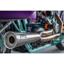 AUSPUFF SYSTEMS KODLIN 2IN1 NEXT LEVEL INOX HARLEY DAVIDSON SOFTAIL 2018-24