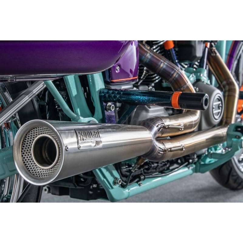 AUSPUFF SYSTEMS KODLIN 2IN1 NEXT LEVEL INOX HARLEY DAVIDSON SOFTAIL BREAKOUT  2023-24