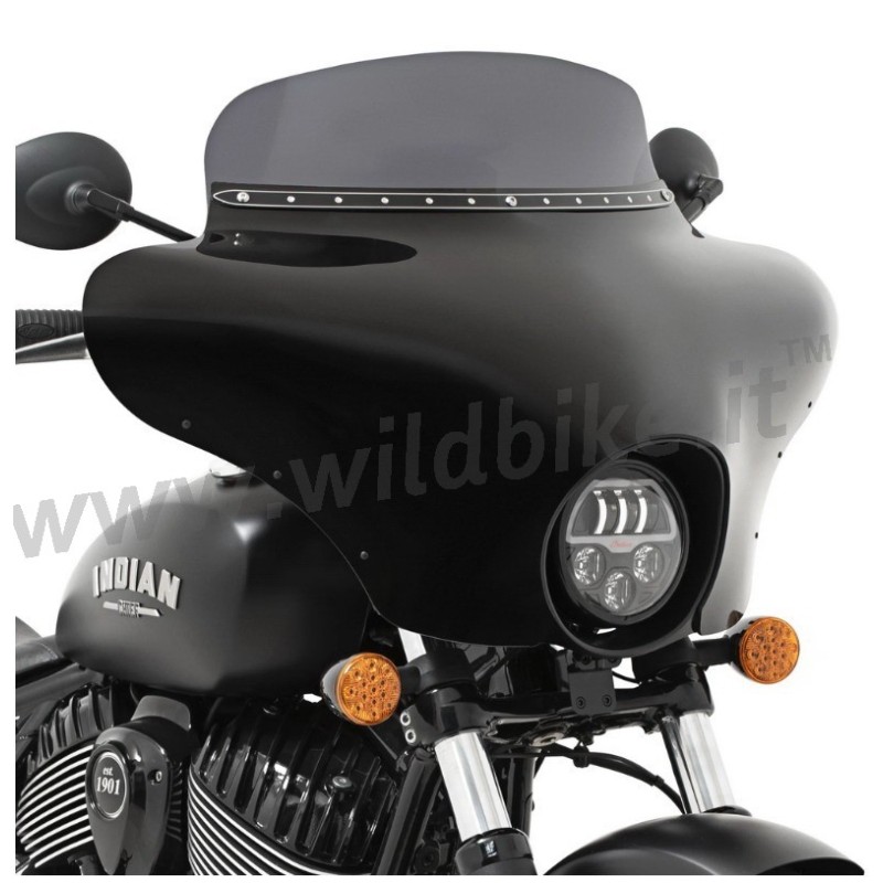 WINDSCHUTZSCHEIBE BATWING FAIRING VERKLEIDUNG SCHWARZ INDIAN CHIEF 2022-25
