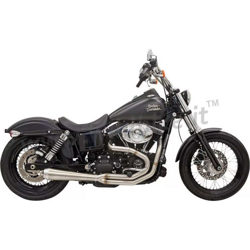 SYSTEME D'ECHAPPEMENTS BASSANI ROAD RAGE III 2EN1 INOX HARLEY DAVIDSON FXD DYNA 93-17