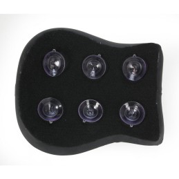 SELLE PASSAGER EN CUIR 9" DOMINATOR COMFORT AVEC GEL C/VENTOUSES MOTO CUSTOM ET HARLEY DAVIDSON