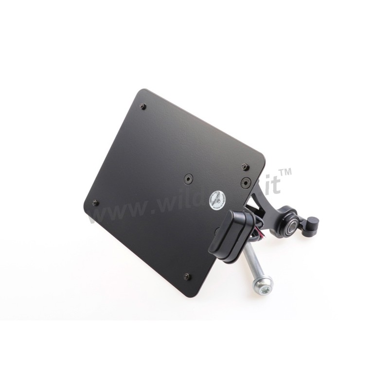 SIDE MOUNT LICENSE PLATE BRACKET BLACK CULT WERK HARLEY DAVIDSON XL SPORTSTER 04-22