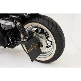 SIDE MOUNT LICENSE PLATE BRACKET BLACK CULT WERK HARLEY DAVIDSON XL SPORTSTER 04-22