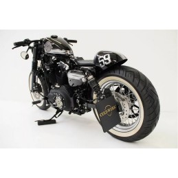 SIDE MOUNT LICENSE PLATE BRACKET BLACK CULT WERK HARLEY DAVIDSON XL SPORTSTER 04-22