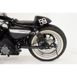 SIDE MOUNT LICENSE PLATE BRACKET BLACK CULT WERK HARLEY DAVIDSON XL SPORTSTER 04-22