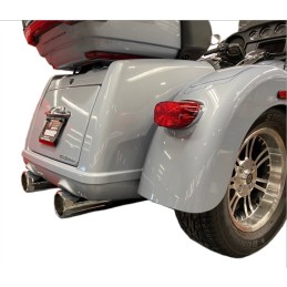 AUSPUFFANLANGEN TAB PERFORMANCE SLIP-ON 4.5" B.A.M. STICK CHROM HARLEY DAVIDSON FLRT FREEWHEELER 2009-24