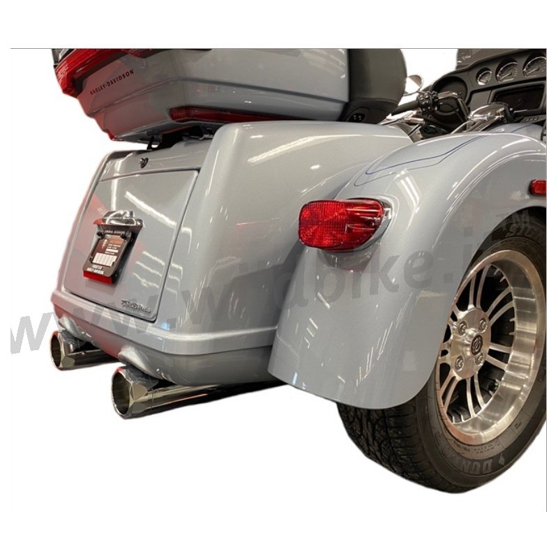 AUSPUFFANLANGEN TAB PERFORMANCE SLIP-ON 4.5" B.A.M. STICK CHROM HARLEY DAVIDSON FLRT FREEWHEELER 2009-24