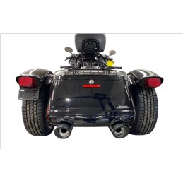 AUSPUFFANLANGEN TAB PERFORMANCE SLIP-ON 4.5" B.A.M. STICK SCHWARZ HARLEY DAVIDSON FLRT FREEWHEELER 2009-24