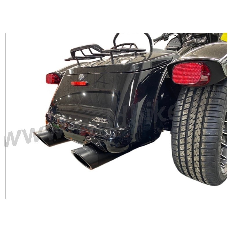 EXHAUST MUFFLERS TAB PERFORMANCE SLIP-ON 4.5" B.A.M. STICK BLACK HARLEY DAVIDSON FLRT FREEWHEELER 2009-24