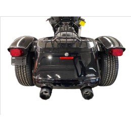 EXHAUST MUFFLERS TAB PERFORMANCE SLIP-ON 4.5" B.A.M. STICK BLACK HARLEY DAVIDSON FLRT FREEWHEELER 2009-24