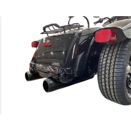 EXHAUST MUFFLERS TAB PERFORMANCE SLIP-ON 4.5" B.A.M. STICK BLACK HARLEY DAVIDSON FLRT FREEWHEELER 2009-24