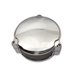 SCATOLA KIT FILTRO ARIA ROUND NEW ERA CROMATO HARLEY DAVIDSON XL SPORTSTER 2007-2021