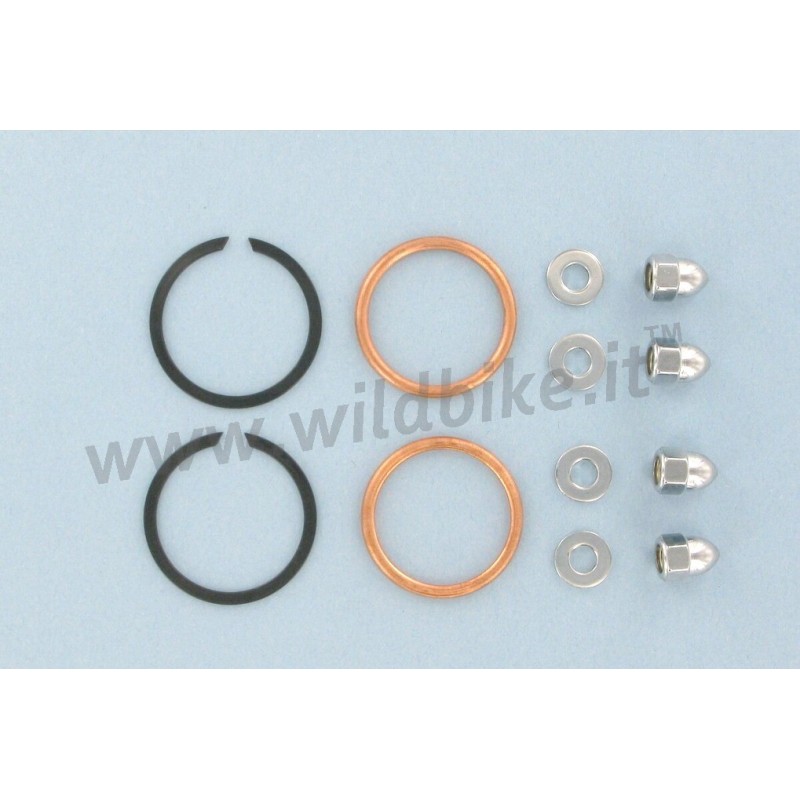 AUSPUFFDICHTUNGSSATZ KUPFER ACORN NUTS EDELSTAHL AUSPUFF FÜR HARLEY DAVIDSON