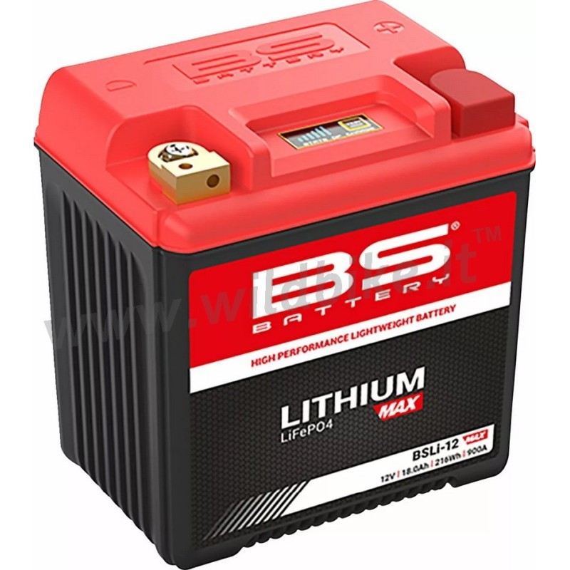 BATTERIA ALTE PRESTAZIONI AL LITIO BS MAX BSLI-12 18AH 12V HARLEY DAVIDSON FLH FLT TOURING 1999-24