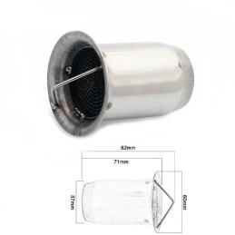 CATALYST PIPE DB KILLER 60 MM STD FOR EXHAUSTS MUFFLERS MOTORCYCLE AND HARLEY DAVIDSON