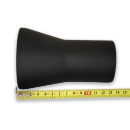 SCUDO PARACALORE CORTO 14 CM NERO PER MARMITTE SCARICHI MOTO