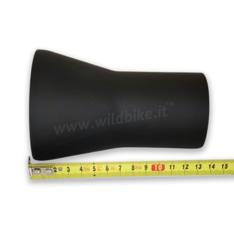 BOUCLIER TERMIQUE COURT 14 CM NOIR POUR silencieux d'échappement MOTO