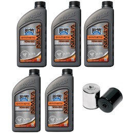 KIT TAGLIANDO OLIO MOTORE BEL RAY SINTETICO 10W50 HARLEY DAVIDSON FLH FLT TOURING 2017-25