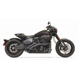 AUSPUFF 2IN2 BASSANI SWEEPER RADIAL SCHWARZ HARLEY DAVIDSON SOFTAIL 2018-25