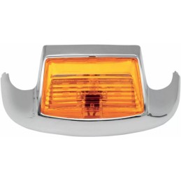 DECORAZIONE FREGIO CROMATO LUCE AMBRA PARAFANGO ANTERIORE HARLEY DAVIDSON FLH TOURING 2000-13