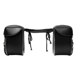 SADDLEBAGS LEATHER CRUISER CLASSIC LARGE CUSTOM MOTORCYCLE AND HARLEY DAVIDSON