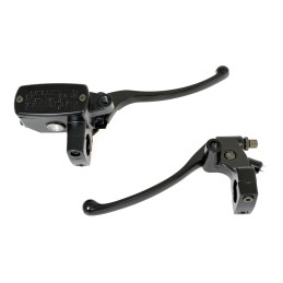 SET LEVE FRENO E FRIZIONE IN ALLUMINIO NERO HONDA VT 600/750 C SHADOW 88-09