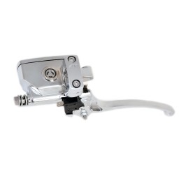 SET LEVE FRENO E FRIZIONE IN ALLUMINIO CROMATO 1" 25 MM PER MOTO