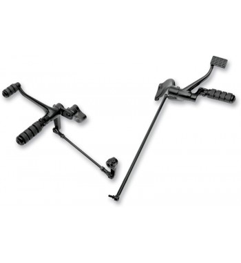 Commandes avancées DELUXE NOIR POUR HARLEY DAVIDSON XL SPORTSTER 04-13