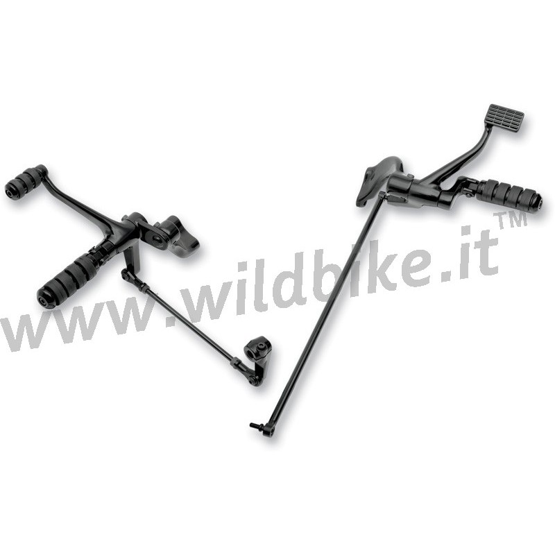 Commandes avancées DELUXE NOIR POUR HARLEY DAVIDSON XL SPORTSTER 04-13