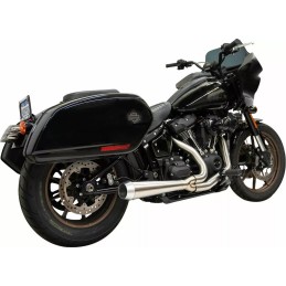 POTS D'ÉCHAPPEMENT BASSANI ROAD RAGE 2EN1 COURTE INOX HARLEY DAVIDSON FXLRST LOW RIDER ST 2021-25