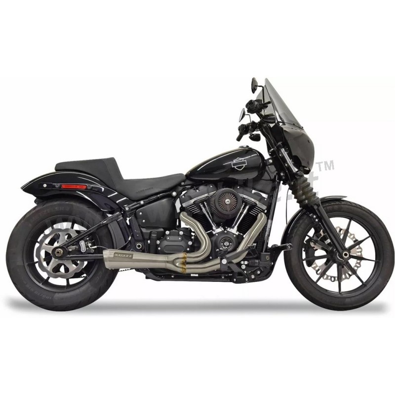 EXHAUST SYSTEM 2INTO1 BASSANI RIPPER SHORT 49 ST INOX HARLEY DAVIDSON SOFTAIL 2018-25