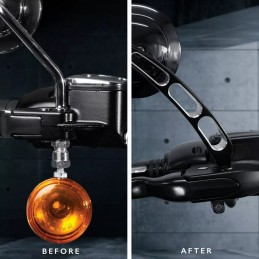 KIT NANO BLACKS TURN SIGNALS LED EU APPROVED HARLEY DAVIDSON SOFTAIL 2018-2024
