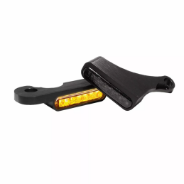KIT INDICATORI WINGLET NERI DI DIREZIONE FRECCE LED OMOLOGATI HARLEY DAVIDSON SOFTAIL 2018-25