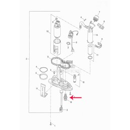 FUEL CHECK VALVE EFI 75309-07A HARLEY DAVIDSON XL SPORTSTER 07-22