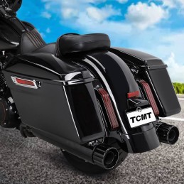 BLACK OEM-STYLE HARD SADDLEBAGS HARLEY DAVIDSON FLH FLT TOURING 2014-24