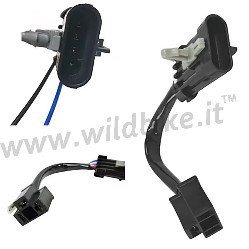 LED HEADLIGHT WIRING H4 ADAPTER CABLE HARLEY DAVIDSON FLH FLT TOURING 2014–2021