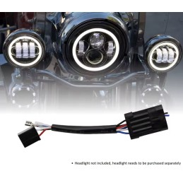 CÂBLE ADAPTATEUR DE CÂBLAGE H4 DE PHARE À LED HARLEY DAVIDSON FLH FLT TOURING 2014–2021