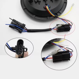 CÂBLE ADAPTATEUR DE CÂBLAGE H4 DE PHARE À LED HARLEY DAVIDSON FLH FLT TOURING 2014–2021