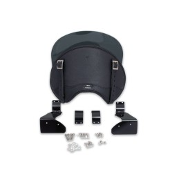 PARE-BRISE EN CUIR NOIR MCJ HARLEY DAVIDSON FXDLS 1800 LOW RIDER S 2016-17