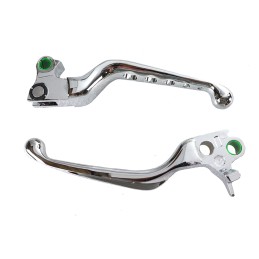 HEBEL SET PERFORIERTE ALUMINIUM CHROM HARLEY DAVIDSON BIG TWIN 1996-2017