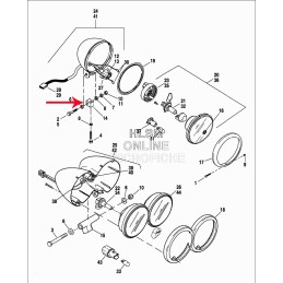 LOWER MOUNTING BLOCK FOR HEADLIGHT CUSTOM MOTORCYCLE AND HARLEY DAVIDSON