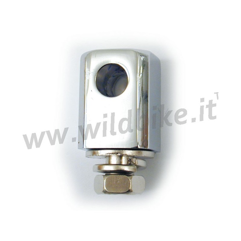 LOWER CHROME MOUNTING BLOCK FOR HEADLIGHT BATES HARLEY DAVIDSON