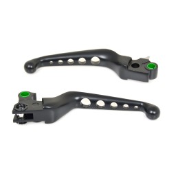 ALUMINIUM PERFORATED BLACK LEVERS SET HARLEY DAVIDSON XL SPORTSTER 1996-2003