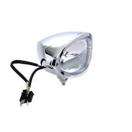 CHROME HEADLAMP OVAL STYLE FOR MOTORCYCLES AND HARLEY DAVIDSON