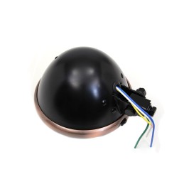 FARO FANALE ANTERIORE BATES 5.75" 145 MM NERO/RAME MOTO CUSTOM E HARLEY DAVIDSON