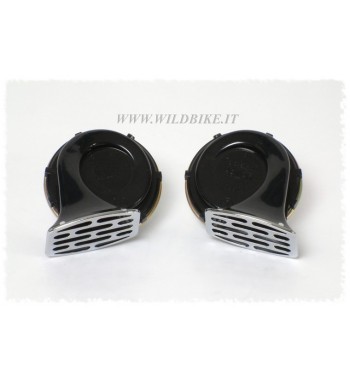 CLACSON GEMELLI SUPER SOUND DA 107 DB MOTO CUSTOM E HARLEY