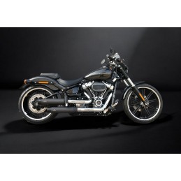 SYSTÈME D'ÉCHAPPEMENT MCJ 2EN2 RACE 90 APPROUVÉ EU HARLEY DAVIDSON SOFTAIL FXBR BREAKOUT 2018-24