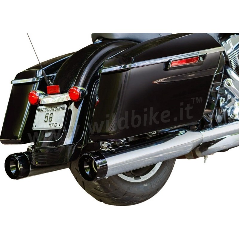 EXHAUSTS MUFFLER SLIP-ON S&S MK45 THRUSTER CB HARLEY DAVIDSON FLH FLT TOURING 1995-2016