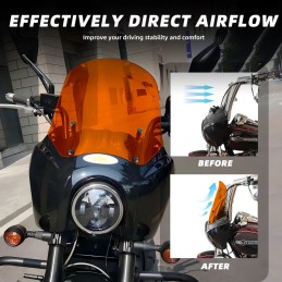 PARABREZZA SUPERIORE PER CUPOLINO CLUB WARRIOR 15.75" HARLEY DAVIDSON